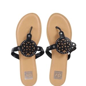 DV by Dolce Vita Women's Black and Tan Sandals